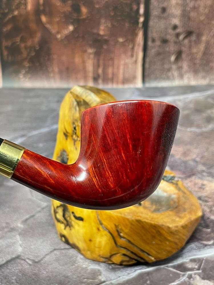 Pipe Palace Pipes Bent Oval Dublin Flame Grain Briar Pipe