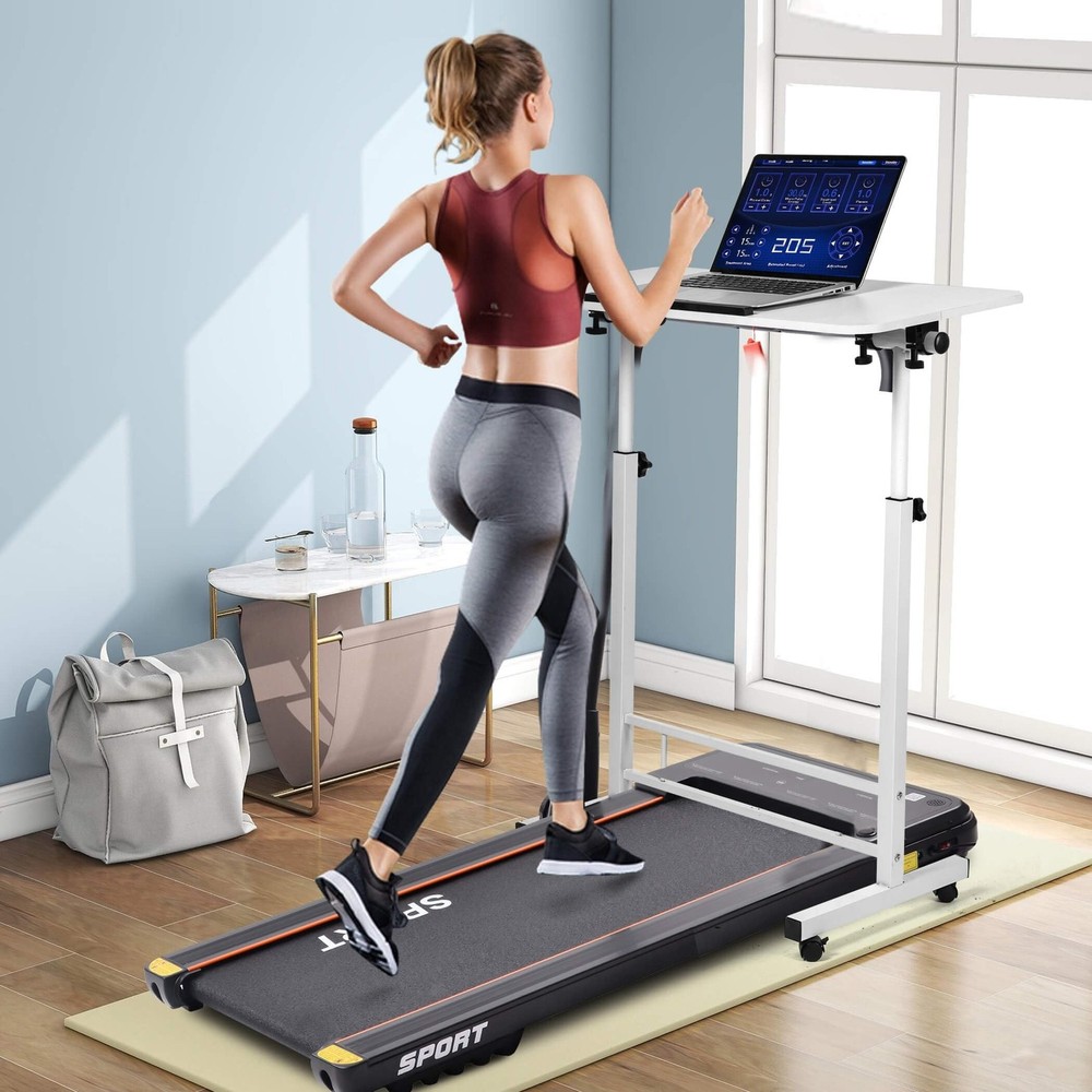 Small Standing Desk Adjustable Height,Rolling Computer Desk,Mobile Standing D...