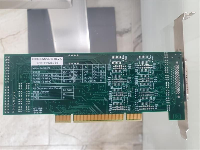 ACCES PRODUCTS LPCI-COM232-8 REV C UNIVERSAL PCI Serial Communication