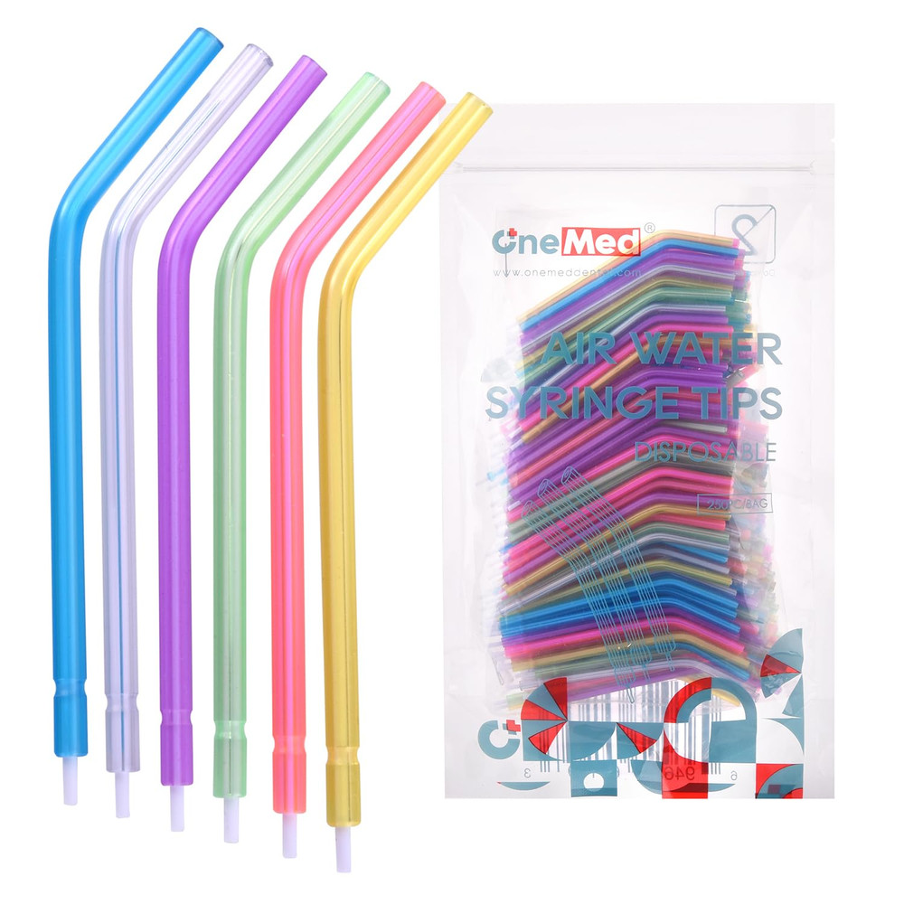 Disposable Air Water Spray Syringe with Tips - 1000 Pcs Total