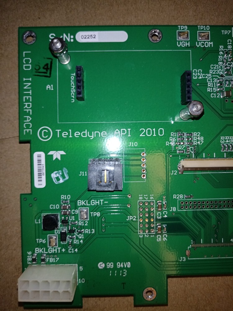 PCA 06670000 Rev: C, LCD interface for TELEDYNE API T101 H2S Analyzer