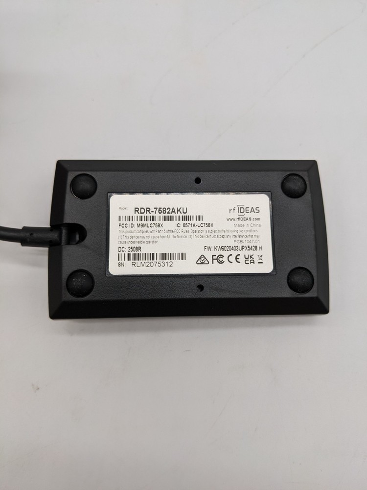 RF Ideas RDR-7582AKU ID 82 Iclass Csn Black USB External Reader