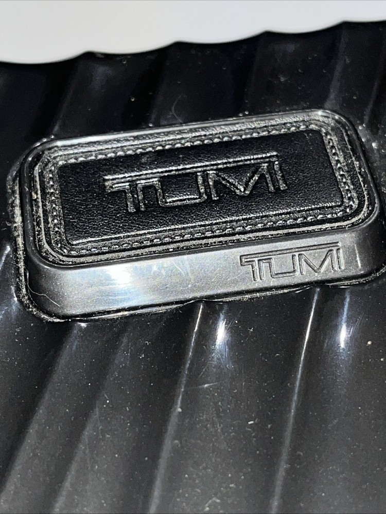 Small Zippered TUMI Case- Delta Airlines- Items Inside, Hard Plastic Case,Black