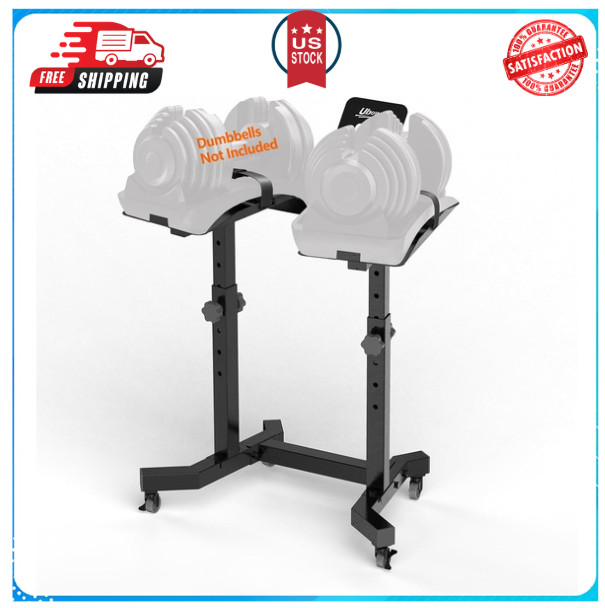 Adjustable Double Dumbbell Rack Stand For SelectTech 552/1090 Dumbbell Holder US