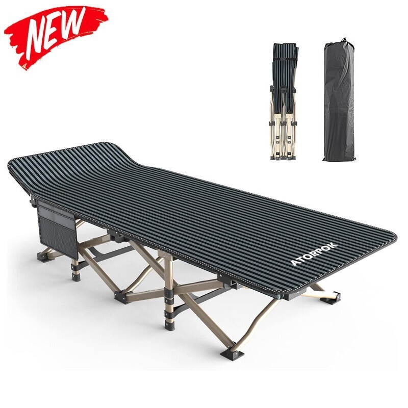 Camping Cot Adults Comfortable Tent Folding Cots Sleeping Lightweight Bed Strong