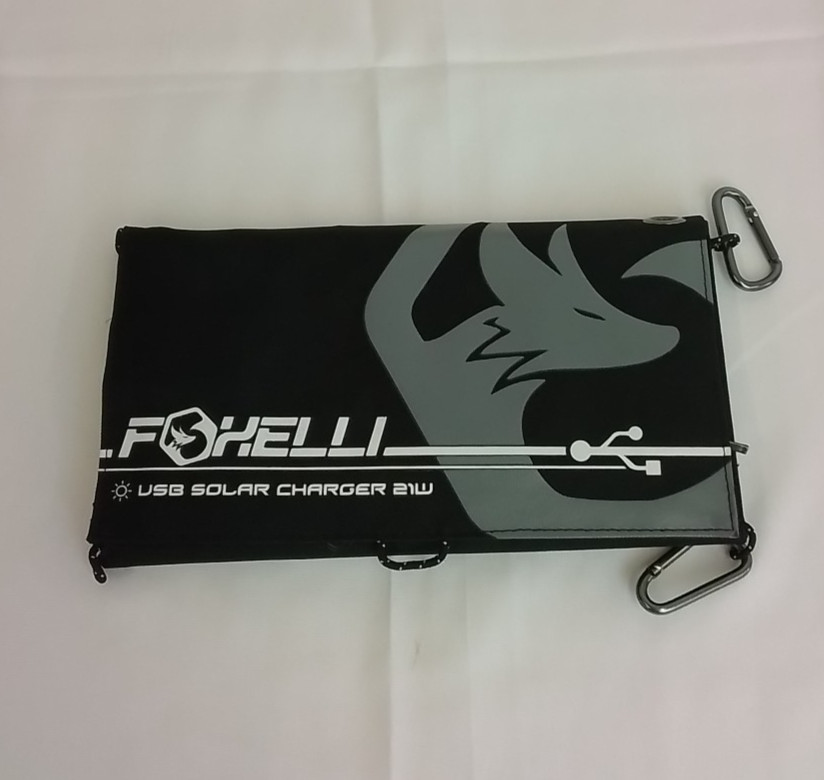 Foxelli USB Folding Solar Panel Tested Working Outdoor/Camping #J4386