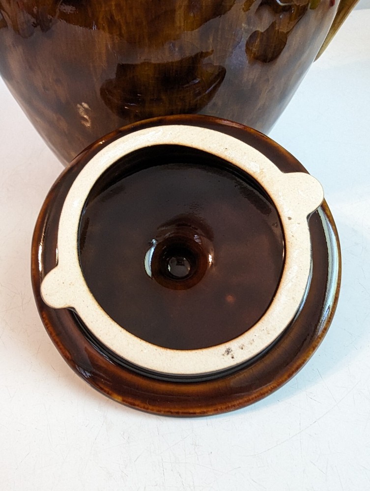Tasia Brown Drip Glaze Pitcher