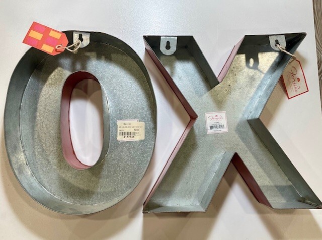 Foresude X & O Distressed Block Letters, New