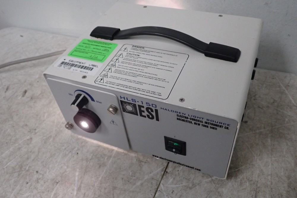 ESI Electro Surgical Cuda Fiberoptics Model HLS-150 Halogen Light Source
