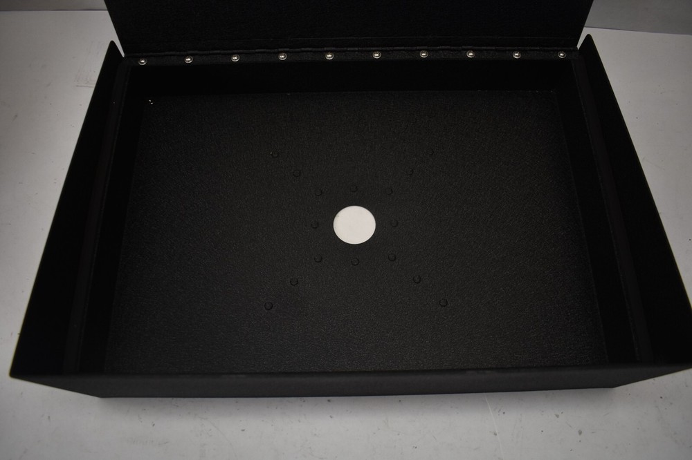 Large Lock Box w 2 Keys Metal Security Protection Container Black Unbranded