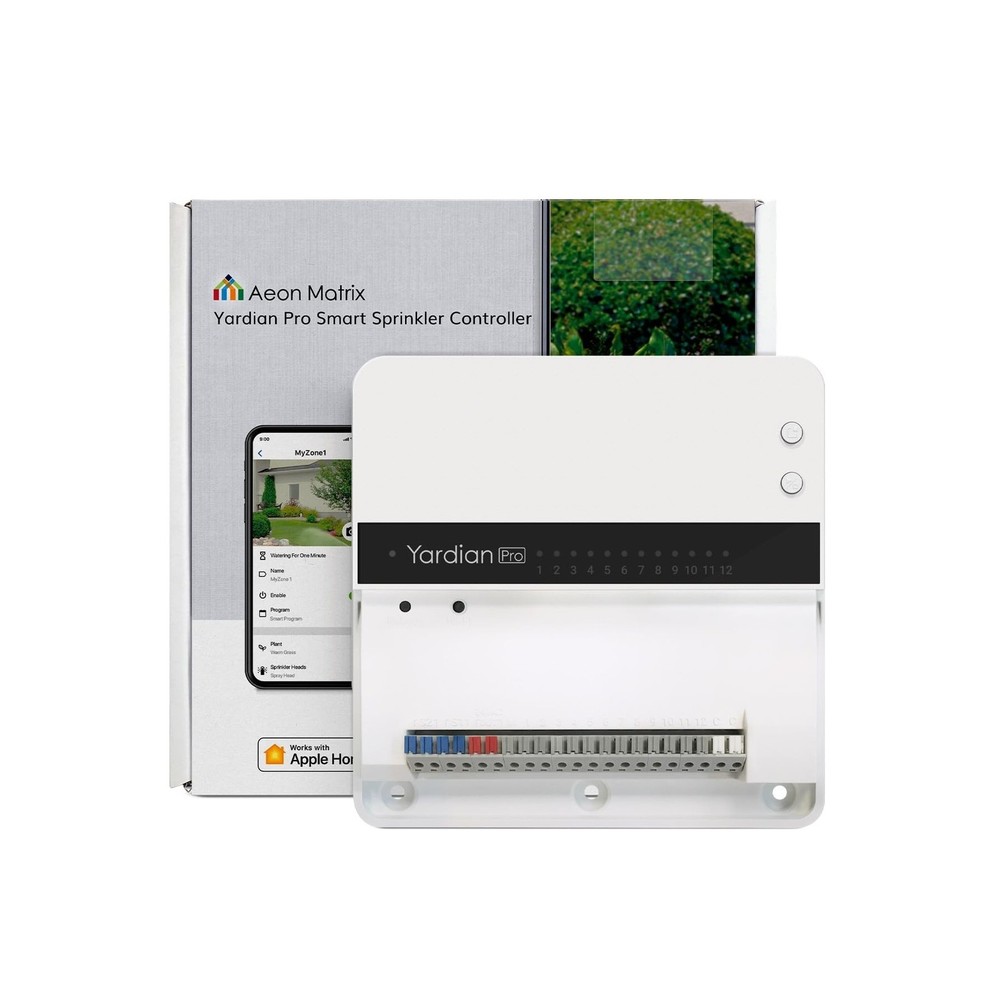 Yardian Pro Smart Sprinkler Controller (6-Zone) – Easy DIY Install, Apple