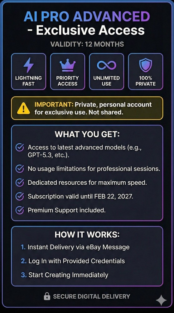 ChatGpt Pro - ✨ 1 Year✨