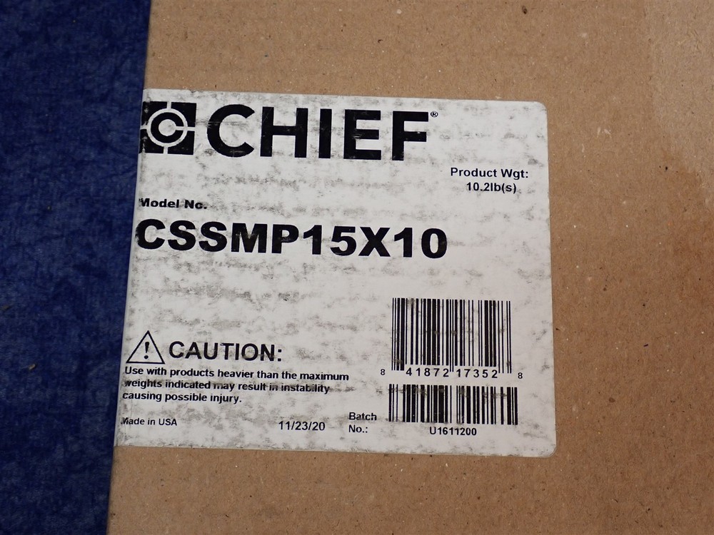NEW Chief CSSMP15X10 Sliding Component Storage Panel, 15" x 10" (Z11)
