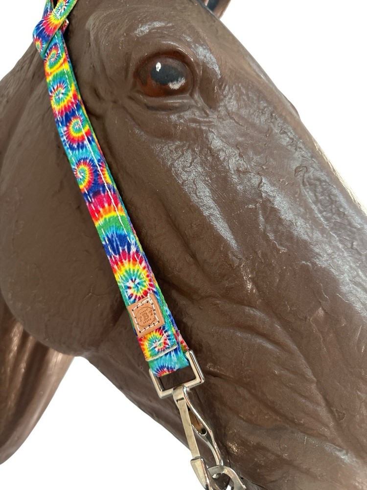 One Ear Bridle With Quick Change Links Tie Dye