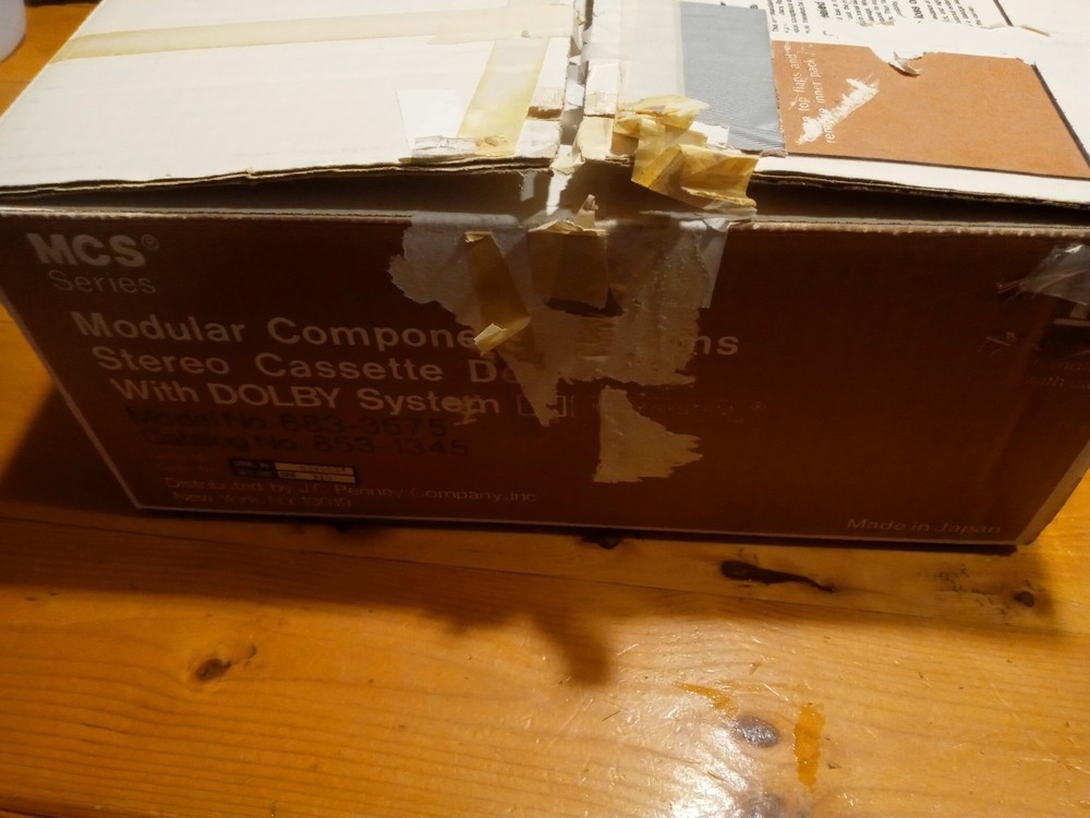 MCS Modular Component Systems Cassette Deck 683-3575 - WORKS - w/ORIGINAL BOX!