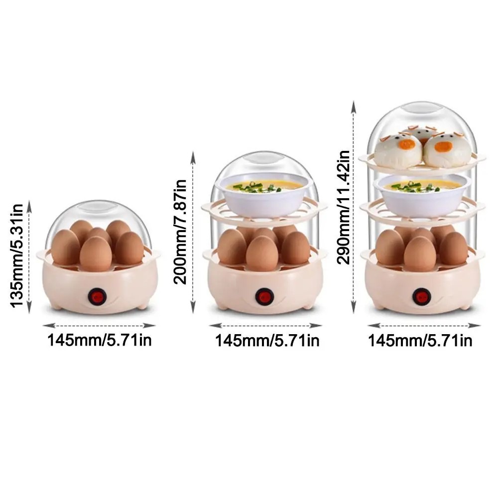 Egg Cooker Automatic Power Off Home 7 Eggs Multi-Functional Steamed Egg Custard
