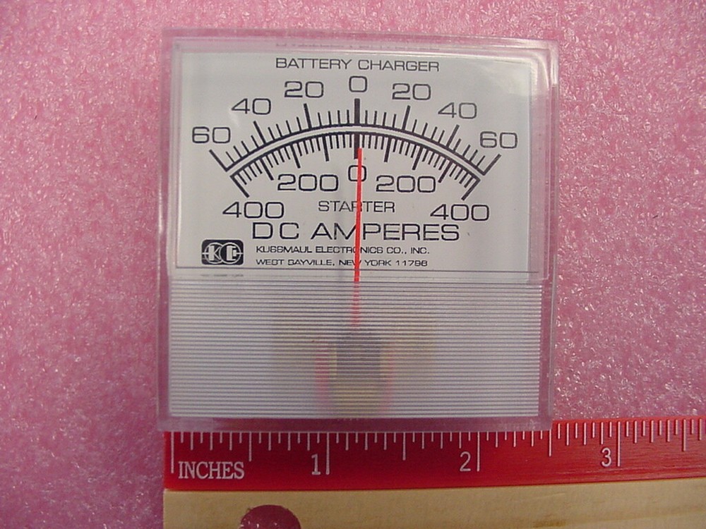 DC Amperes Battery Charger Meter Kussmaul Electronics NEW