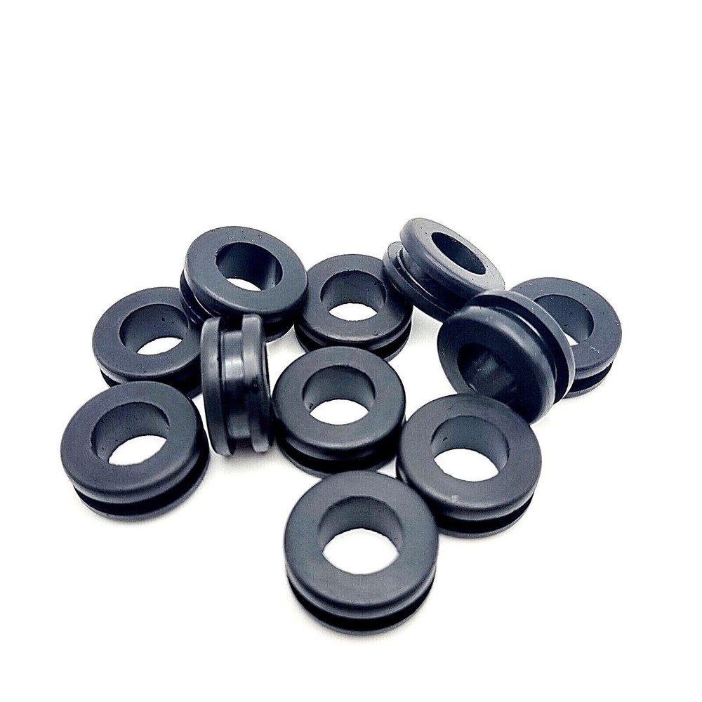 3/4" Panel Hole Rubber Cable Grommets 1/2" ID for 3/1” Thick Wall Wiring Bushing
