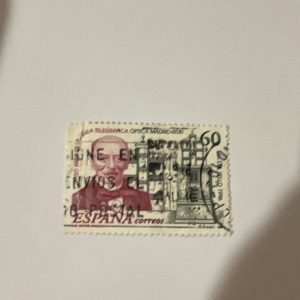 Spain 60 Decimal Postage Stamp Architecture Bullseye Cancel Used