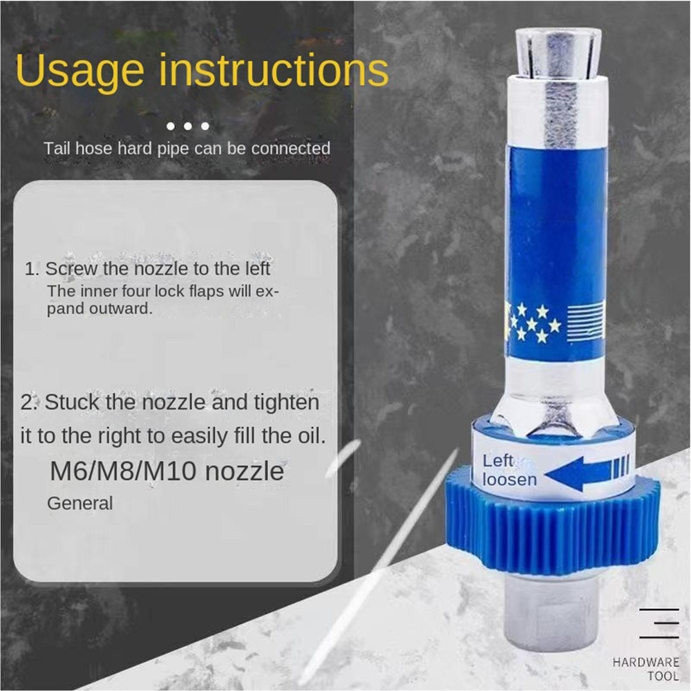 Grease Gun Coupler Coupling End Fitting Quick Lock High Pressure Grease Parts