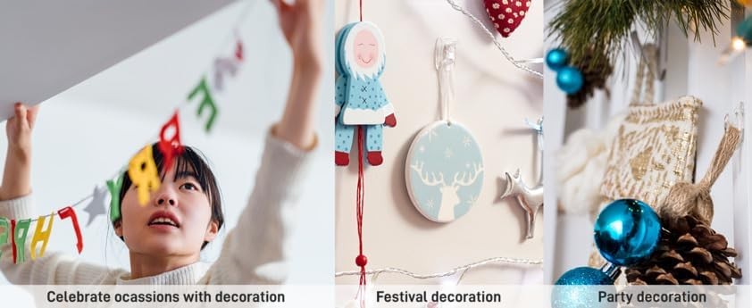 Command Mini Hooks Clear 18-Hook Value Pack Damage-Free Hanging Pack of 2