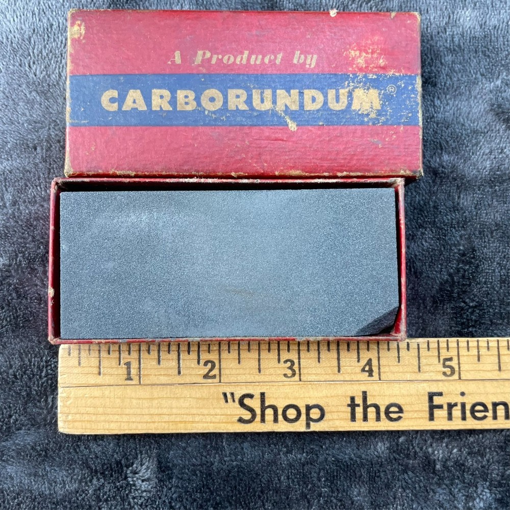 Carborundum Sharpening Stone Original Box