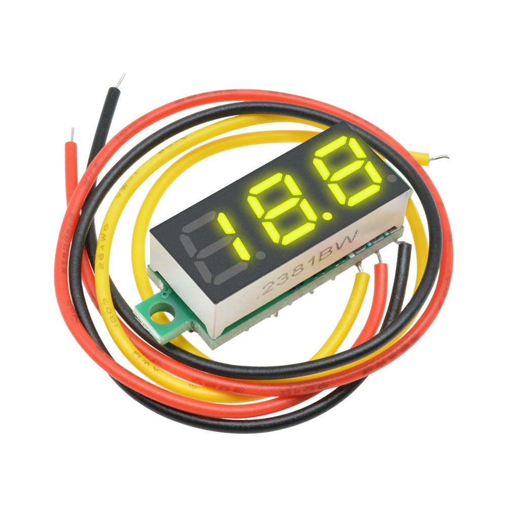 10 PCS Mini DC 0-100V 0.28" 3-Digital Voltmeter LED Voltage Panel Meter 3-Wires