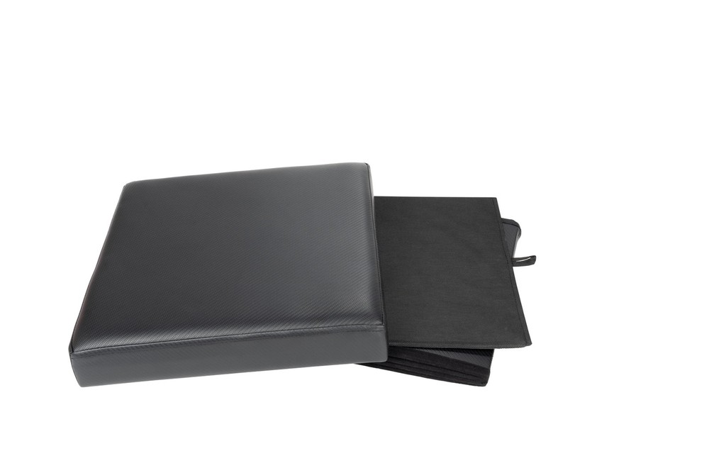 Mainstays Collapsible Storage Ottoman, Black