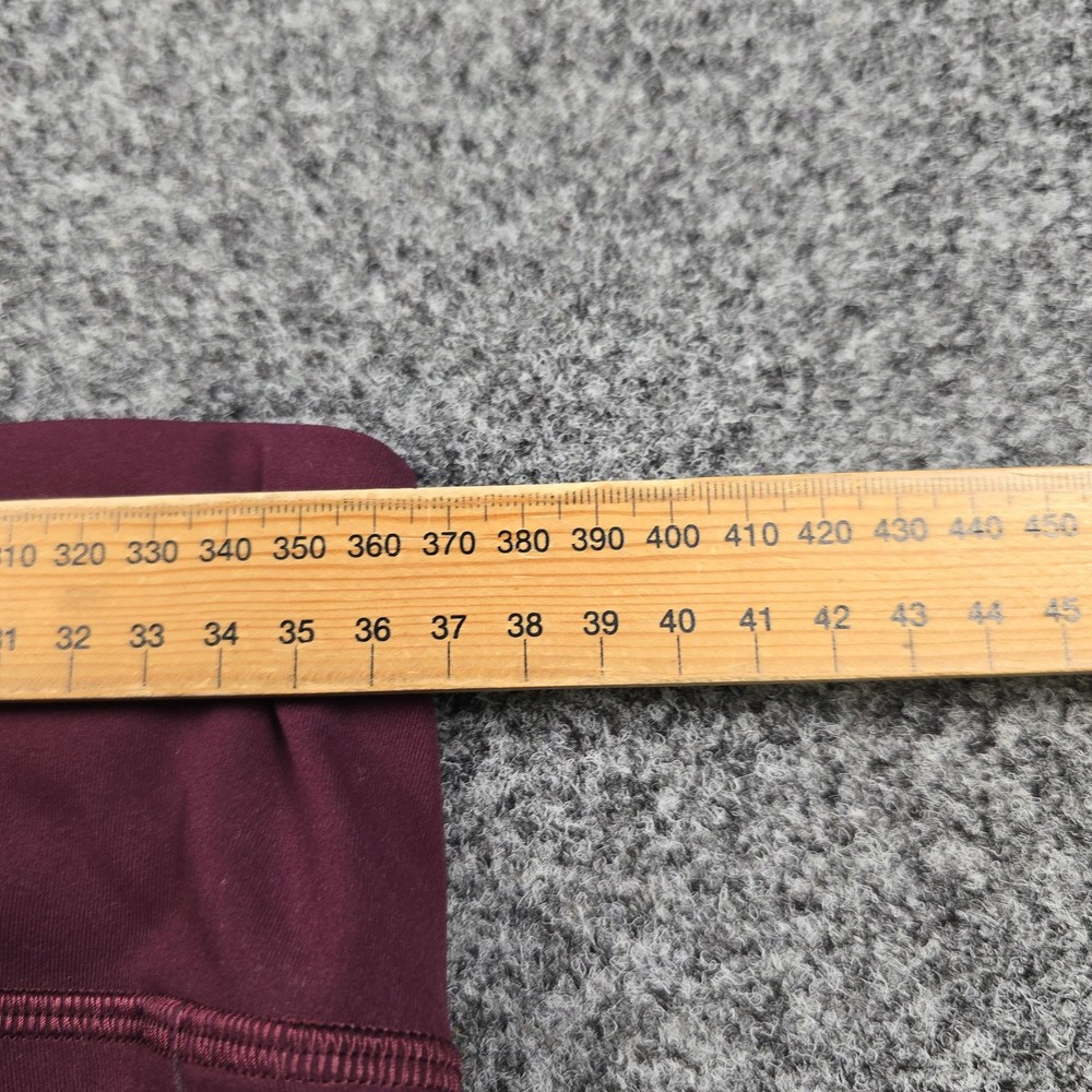 Lululemon Leggings Womens MEDIUM Red Pace Rival Crop Compression gym Size M