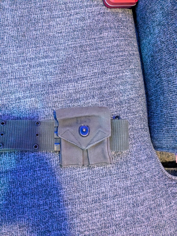 Vietnam era Web Belt Set  and Pouches,