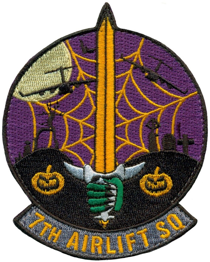 USAF 7th AIRLIFT SQUADRON HALLOWEEN PATCH