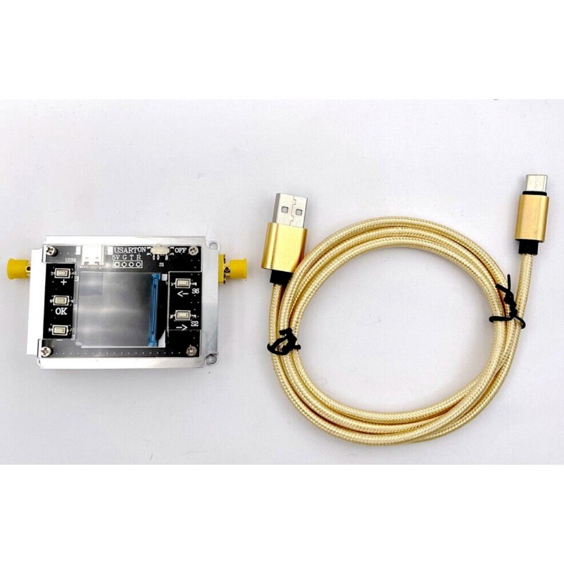 DC-6GHZ 90DB Programmable Attenuator Module RF Attenuator Step 0.25DB 1.3" OLED