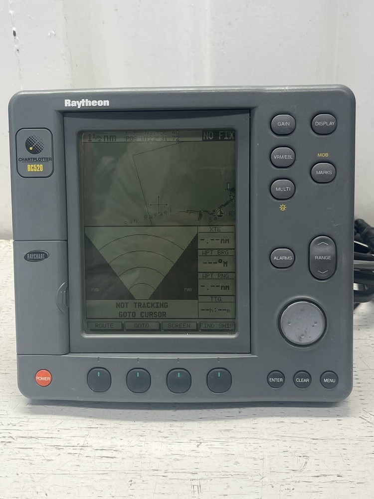 Raymarine Raytheon RC520 R32005 Waterproof Chartplotter 7" Display Head