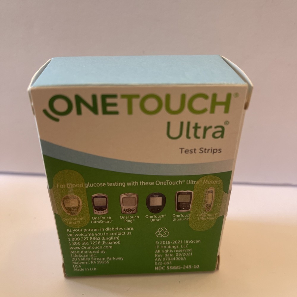 New Sealed AUTH. ONE TOUCH Ultra 100  Test Strips Exp 09/2024 S