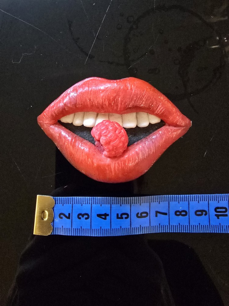 Silicone Mold "Lips with Raspberry "
