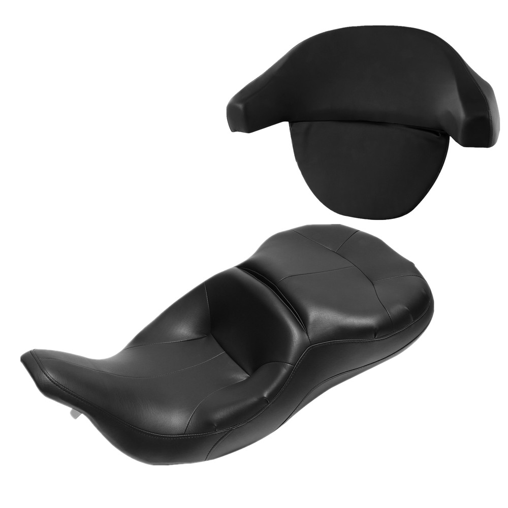 Driver Passenger Seat & Backrest Pad Fit For Harley Touring 1997-2007