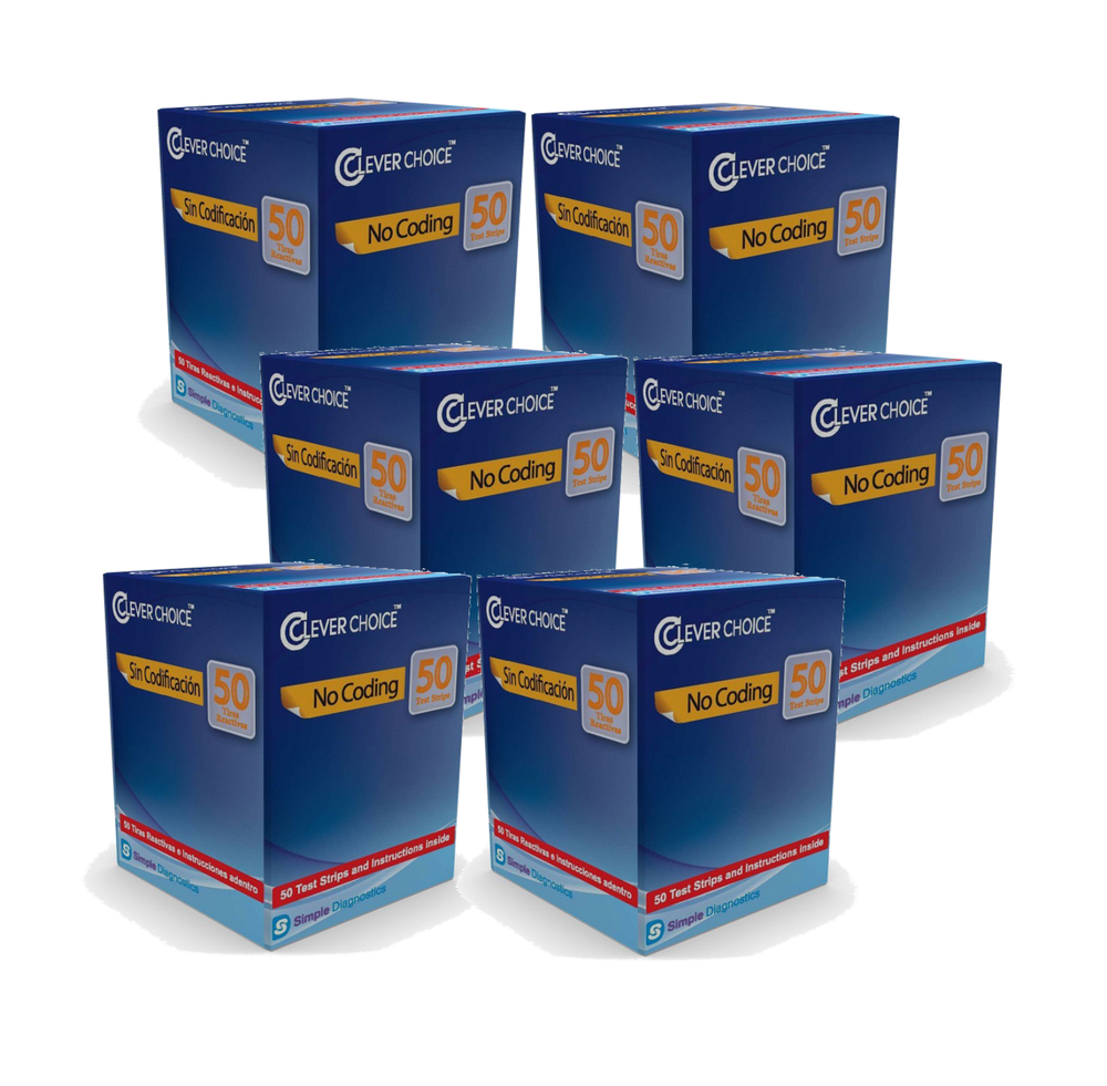 Clever Choice Auto-Code Voice Blood Glucose Test Strips 300