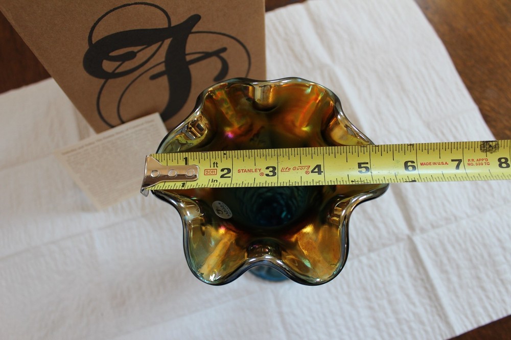 Fenton Vase Indigo Marigold