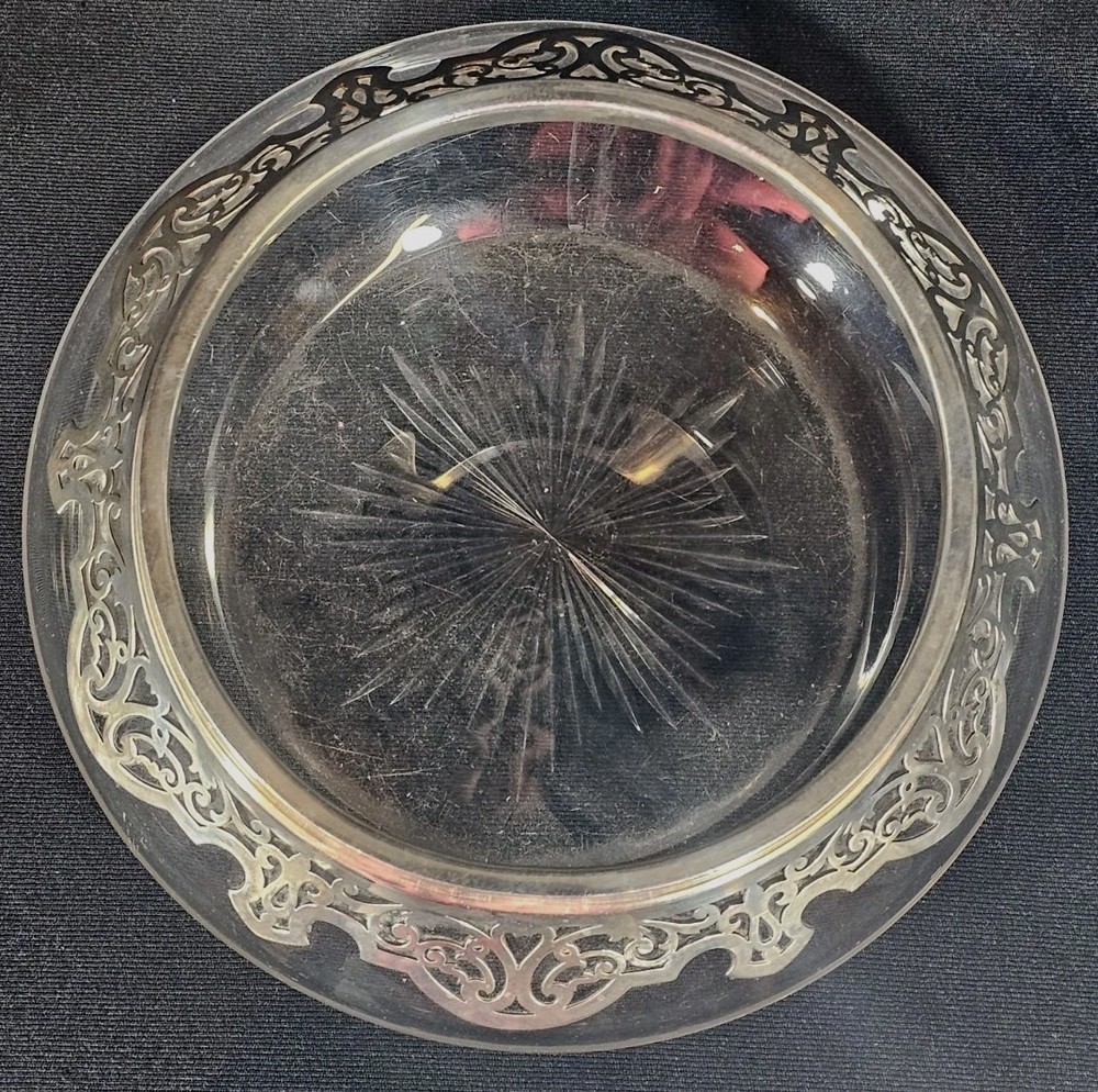 An 19thC Silver Mounted Cut Glass Centrepiece Bowl Hallmarked
