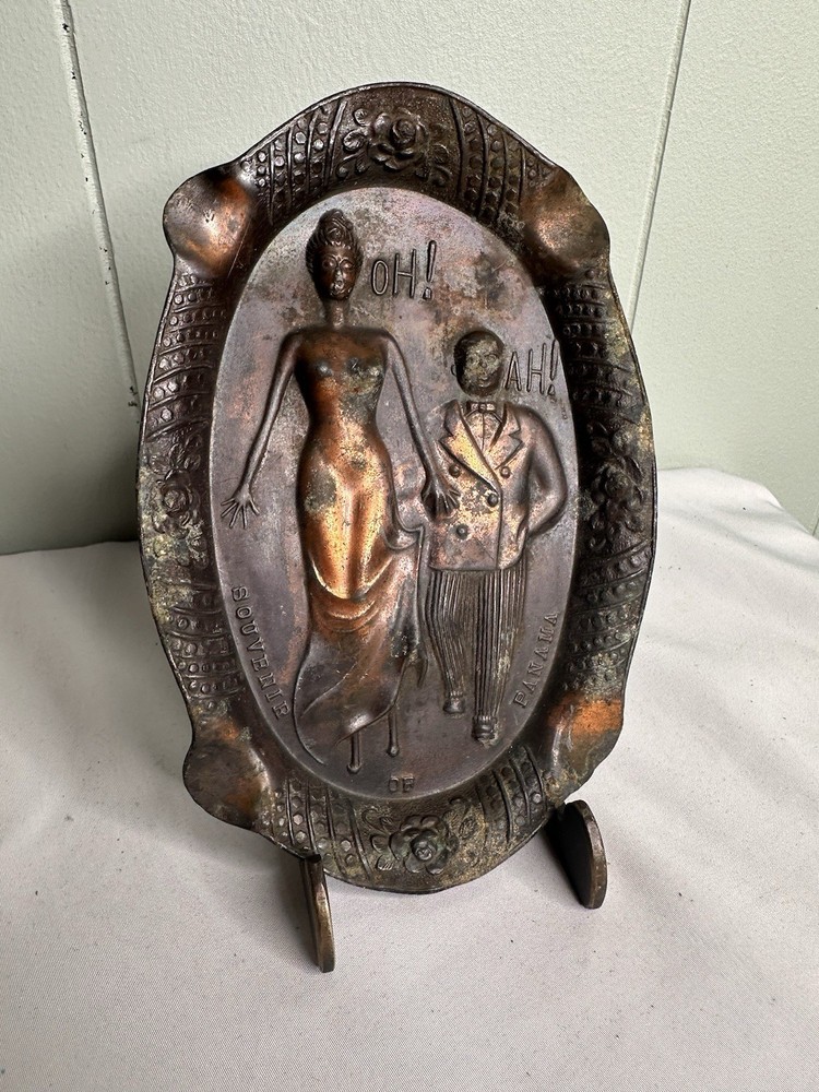 Cabaret Naughty Bronze Plate Panama