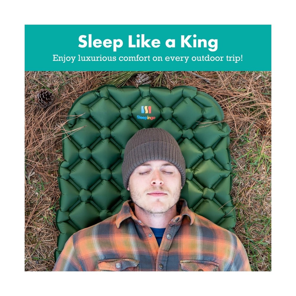 Sleepingo Ultralight Sleeping Mat - Inflatable & Compact Campin... FAST USA SHIP
