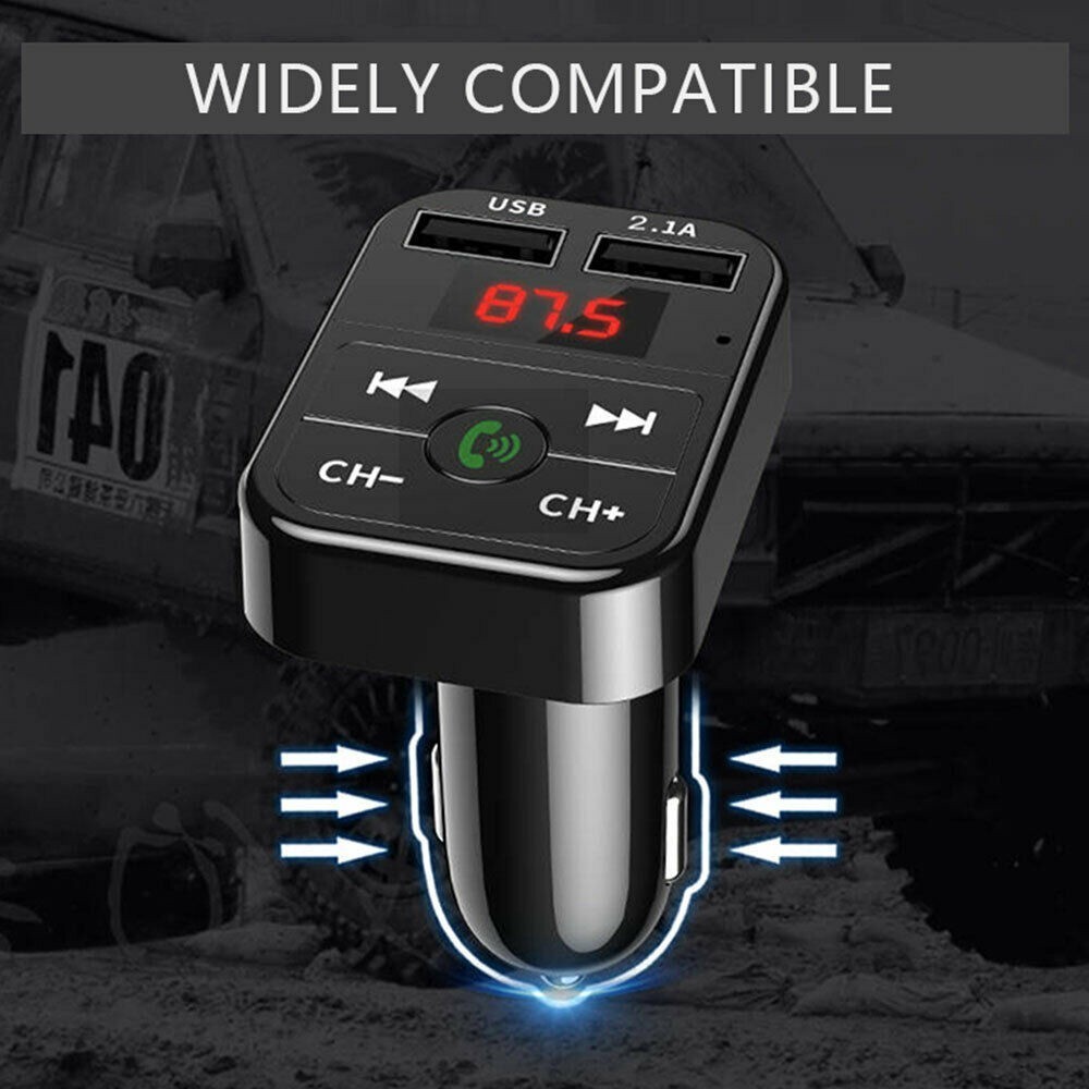 Wireless Car MP3 Player FM Transmitter 2 USB Charging Handsfree