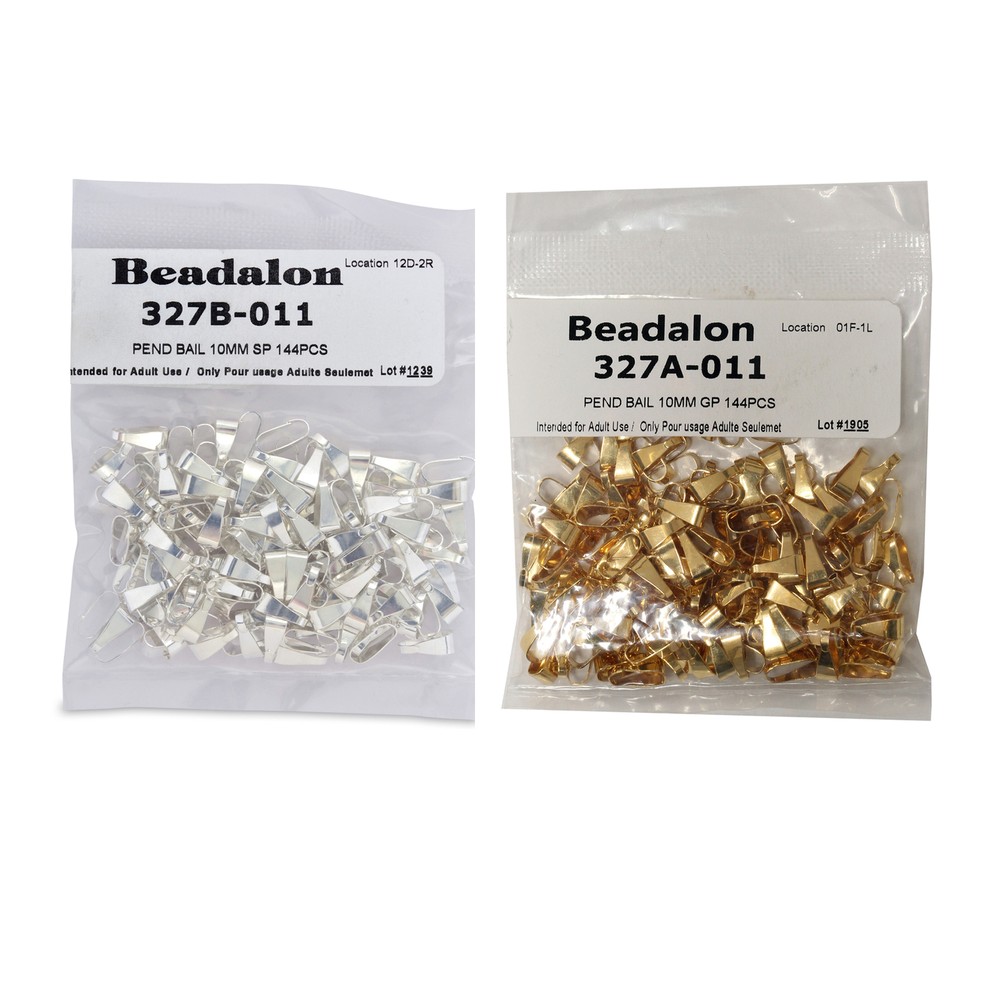 Beadalon® Pendant Bails * Choose Color and Size