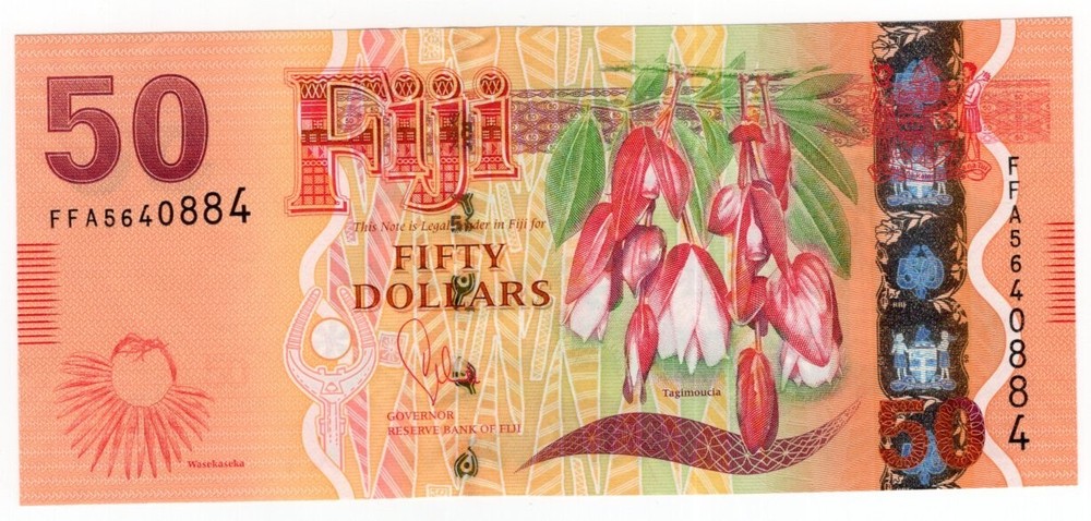 FIJI P-118a 50 Dollar 2012 UNC