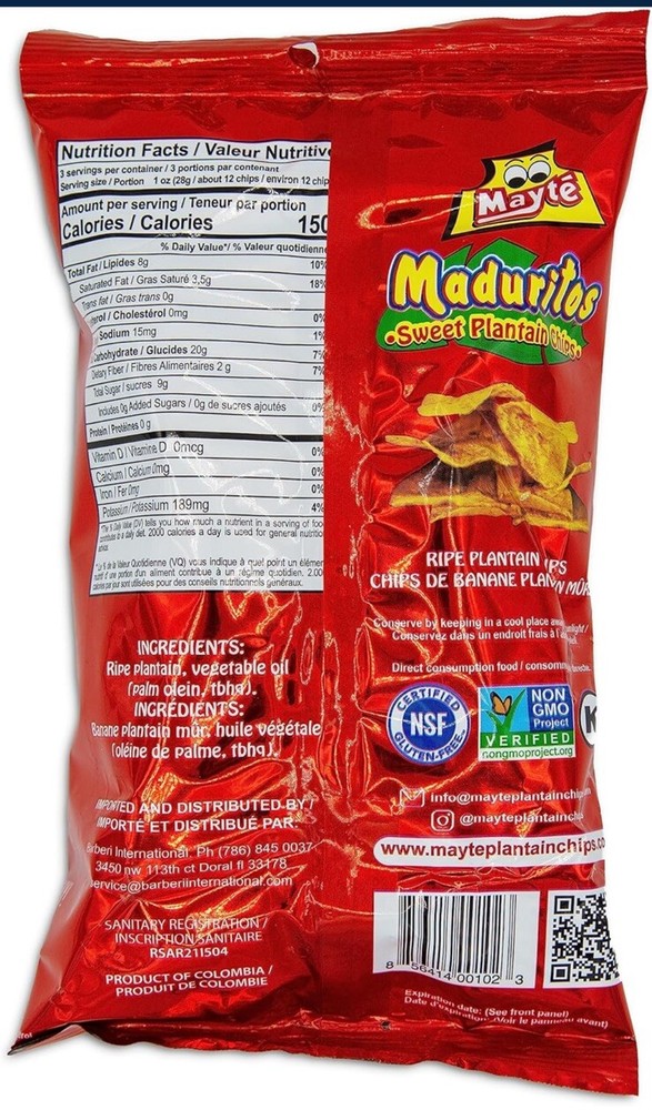 Mayte Sweet Plantain Chips