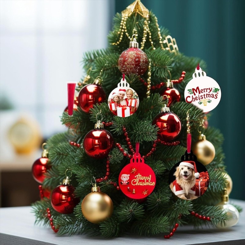 20Pieces Sublimation Blank Holiday Ornaments Creative Sublimation Project