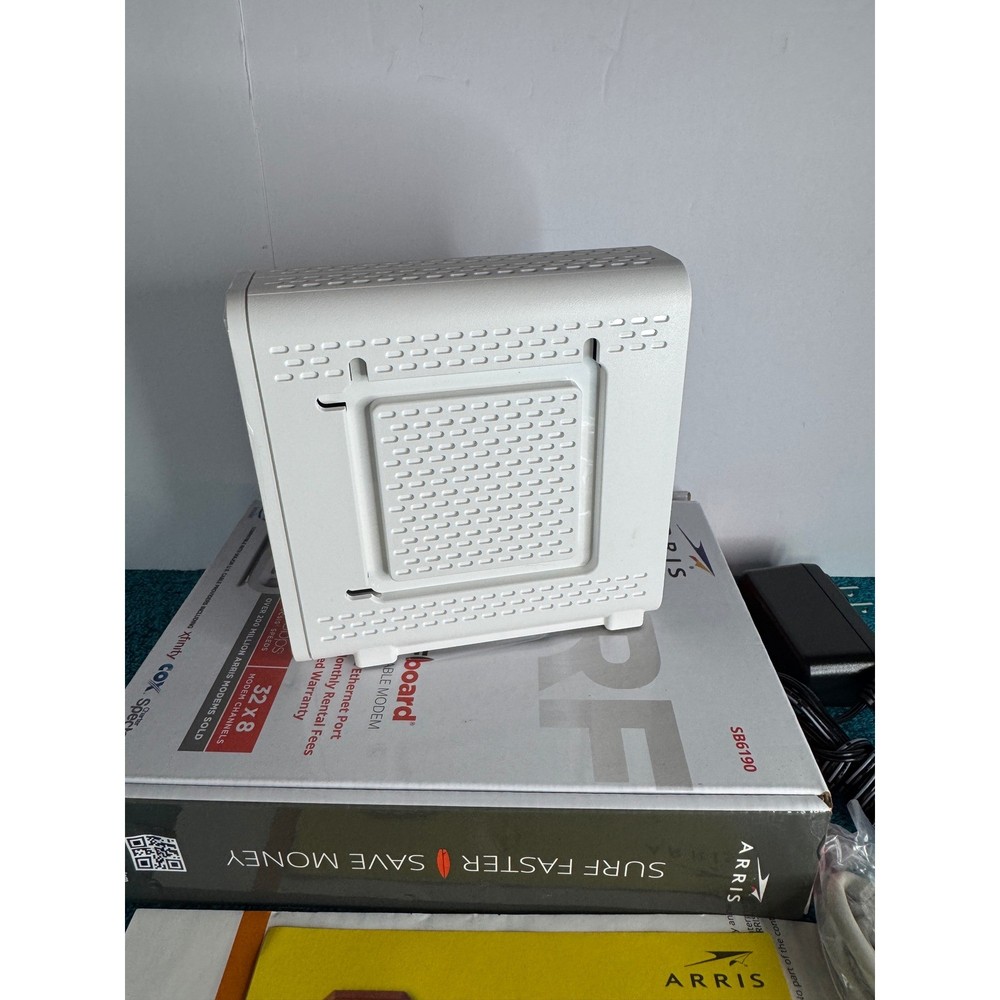 ARRIS SURFboard SB6190 DOCSIS 3.0 Cable Modem Intel Inside White - Ships Free