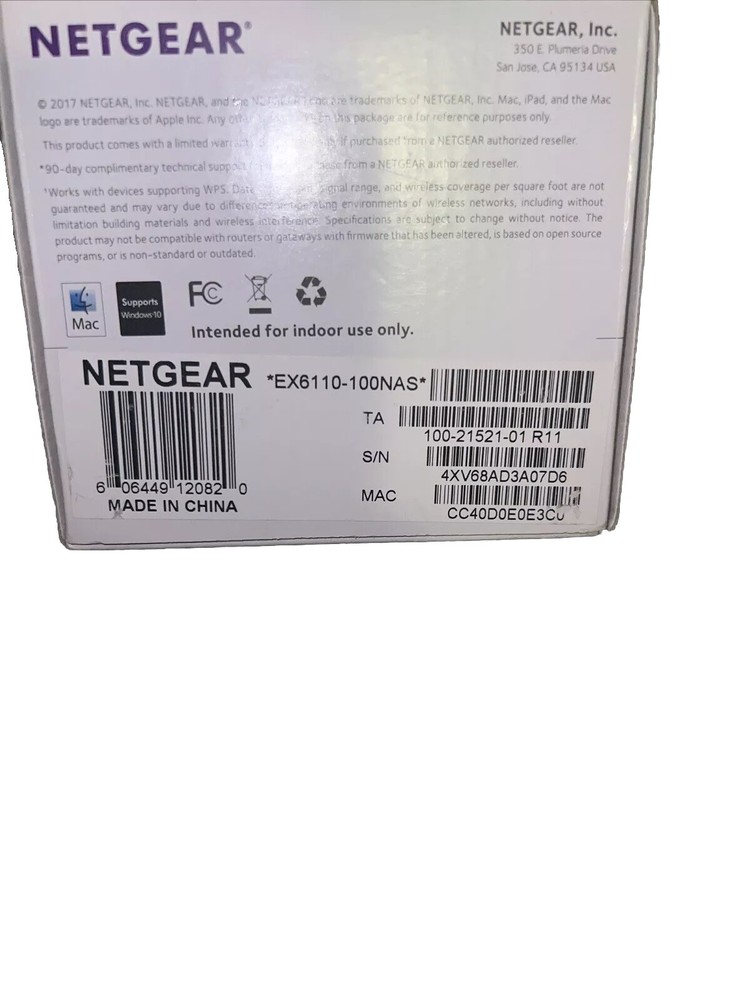 NETGEAR AC1200 WiFi Range Extender - White EX6110