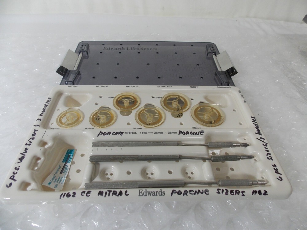 Edwards Life Sciences Aortic Sizers tray ref 1162 (61)