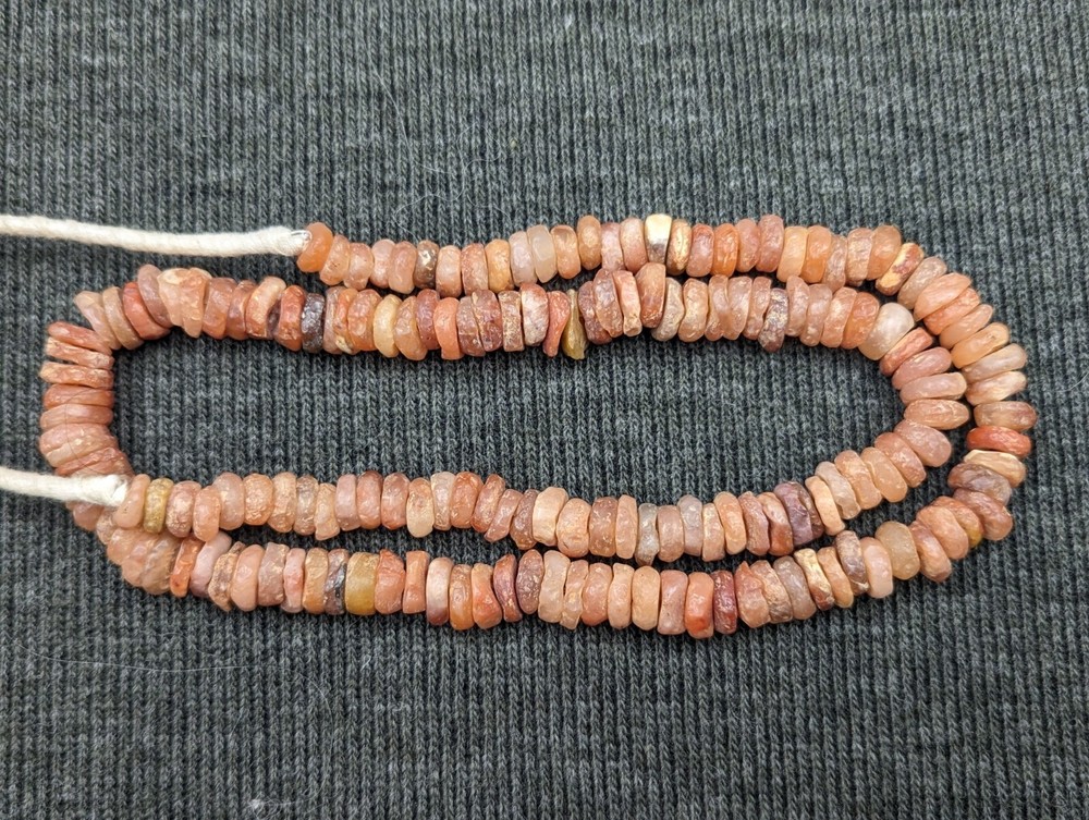 ANCIENT STONE DISC BEADS - Trade Beads